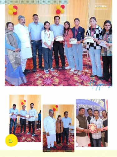 Children Receiving Award From MLA 